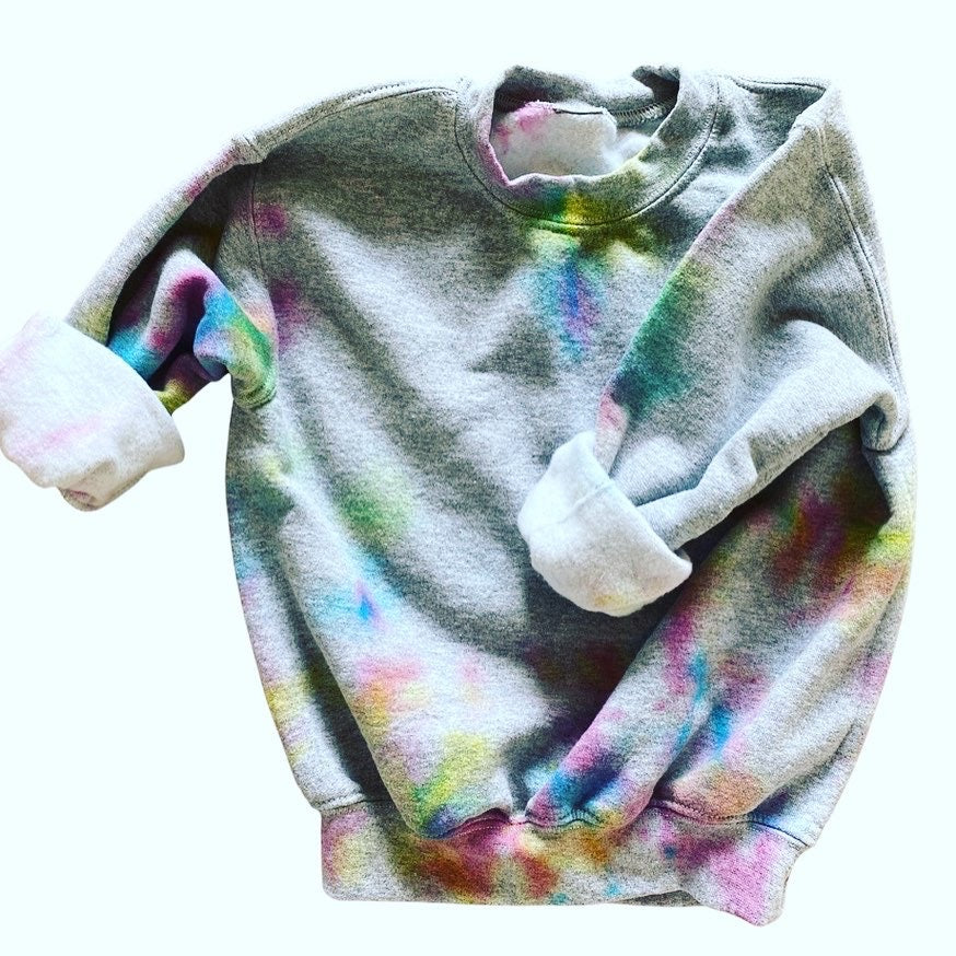 Kids Vintage Grey Rainbow