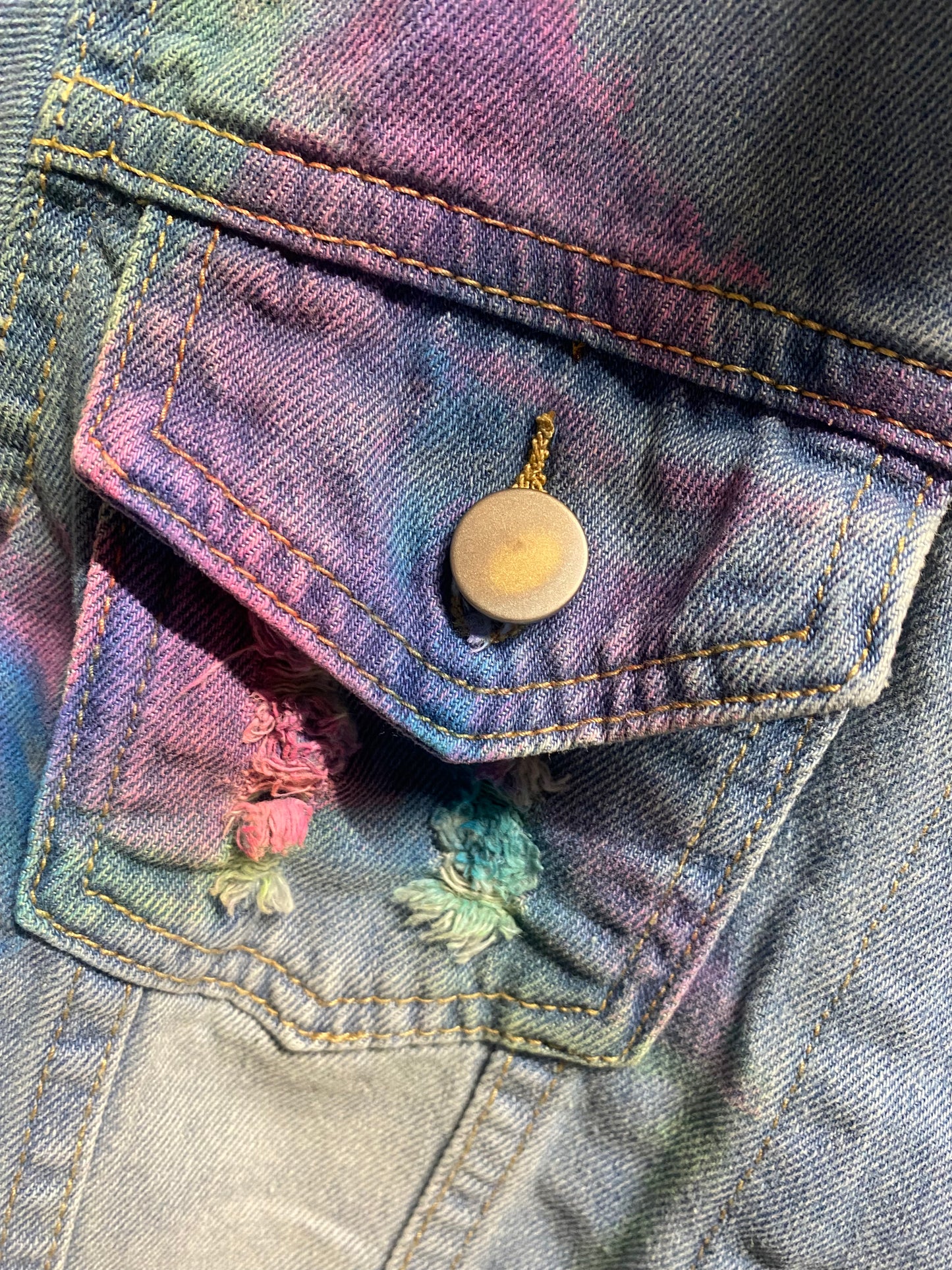 Kids Neon Denim Jacket