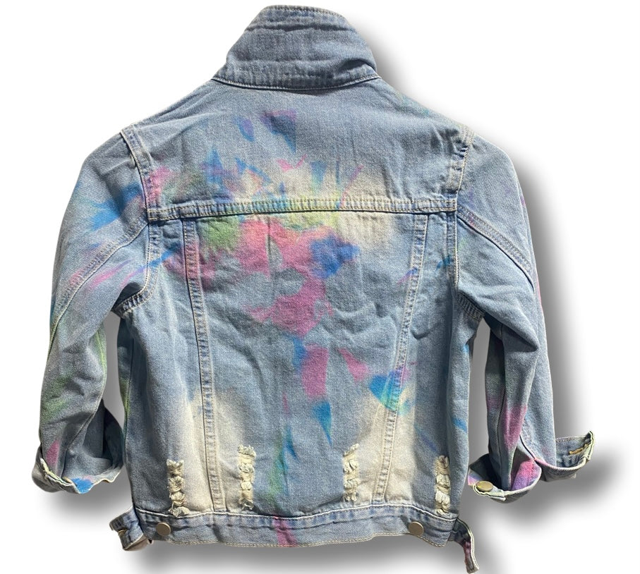 Kids Neon Denim Jacket