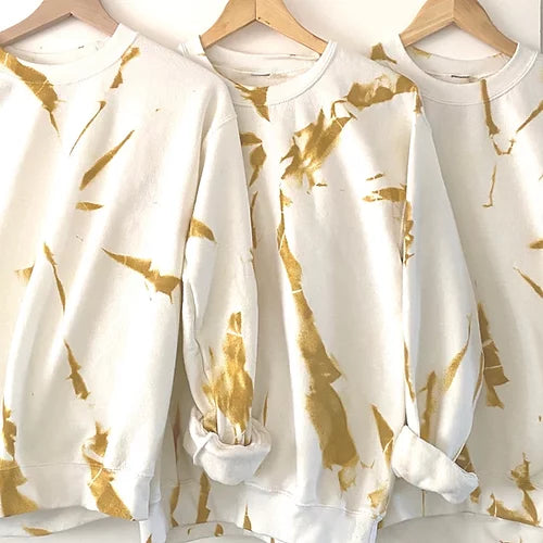Gold Tie Dye Sweatshirt