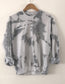 Pearl Grey Tide Dye Crew Sweatshirt