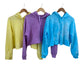 The Garment Washed Crop Hoodie